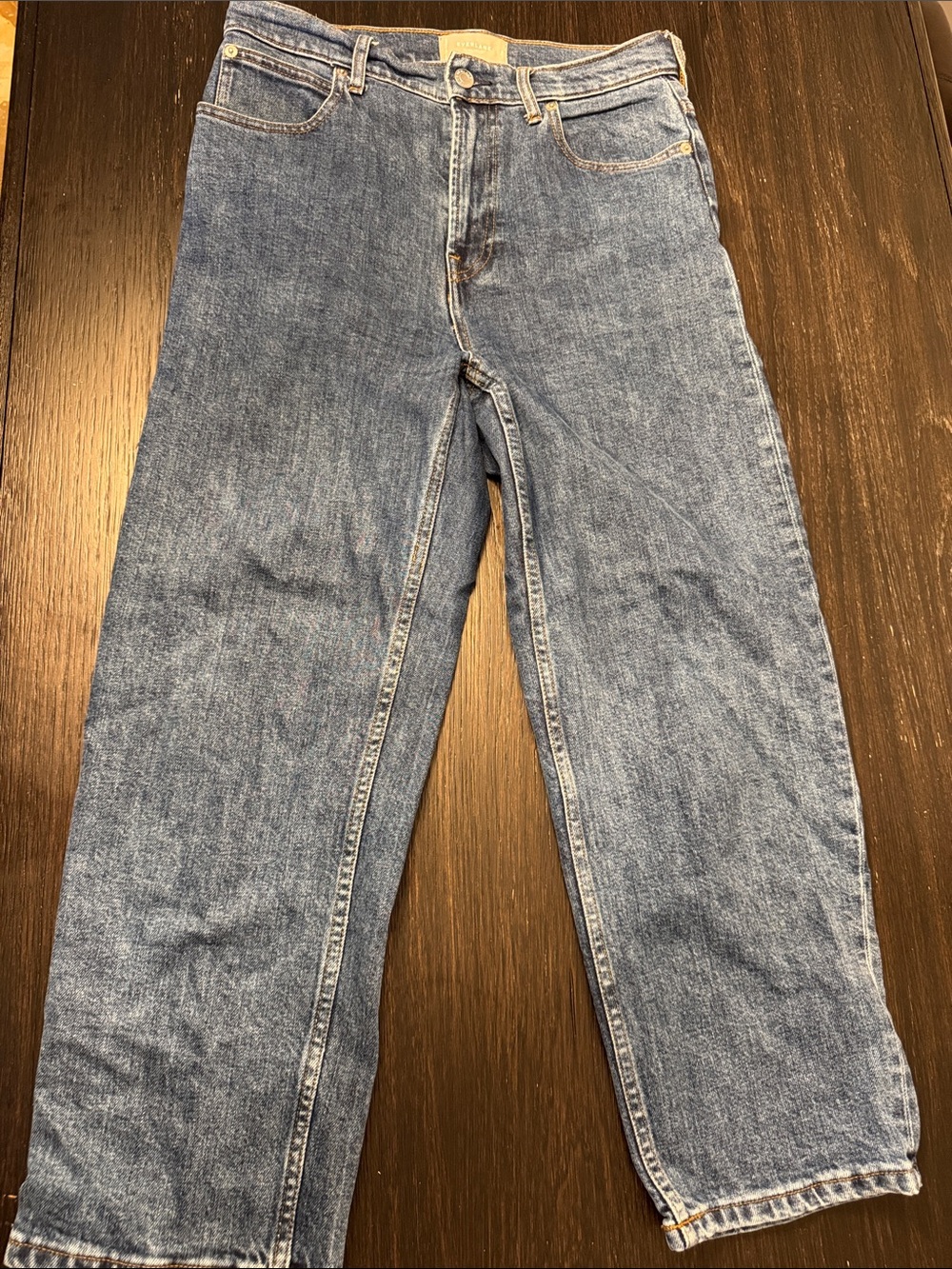 Everlane Straight-Leg Women's Jeans in Faded Blue